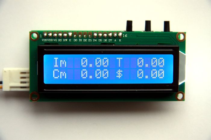 MPGuino with blue LCD display